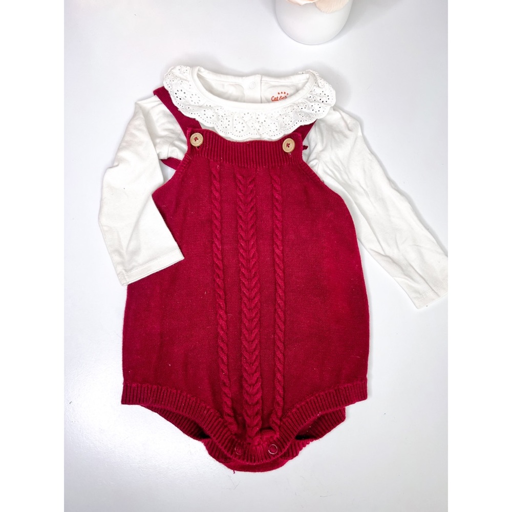 Baby sweater romper
